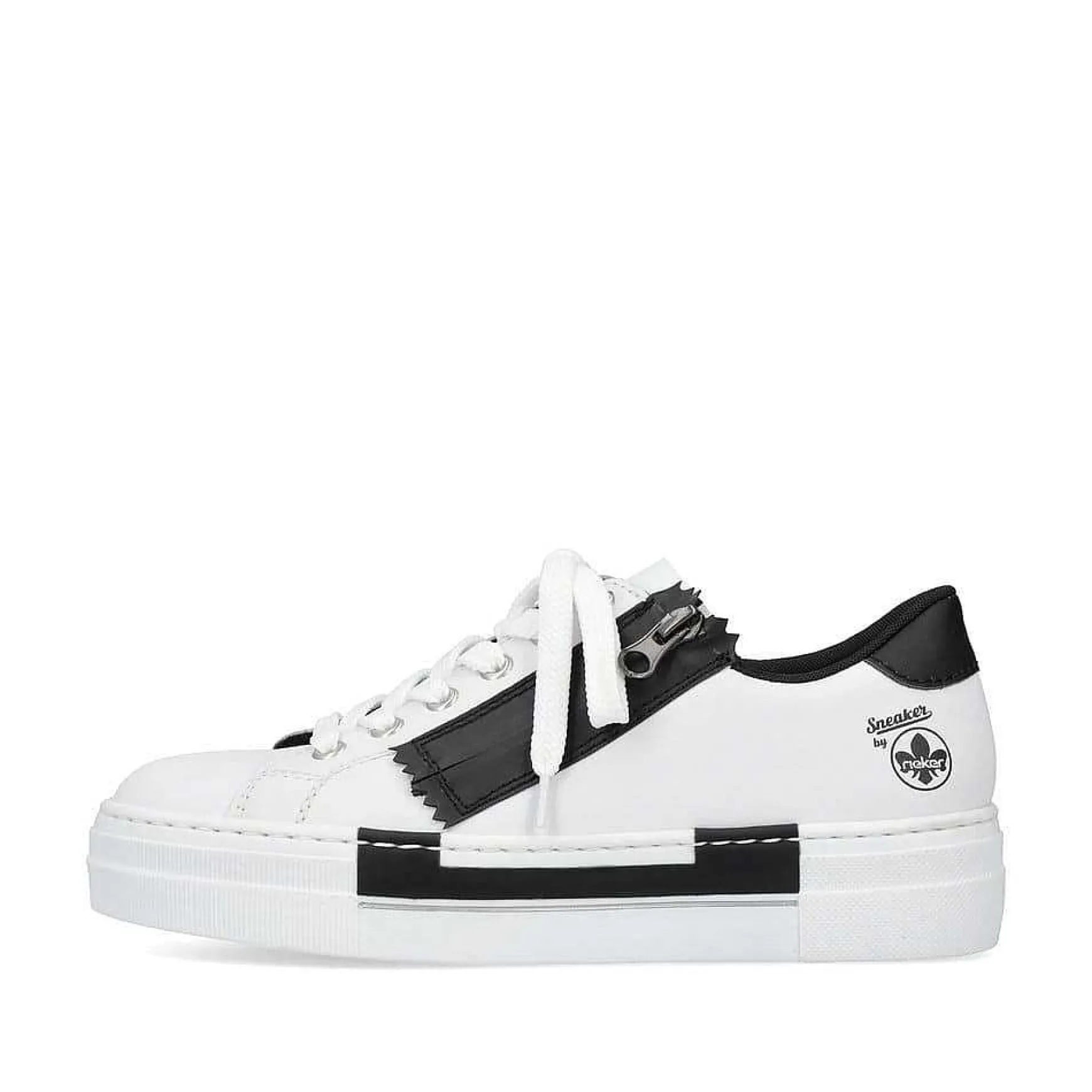 Rieker Women'S Sneaker Low Lily White-Night Black