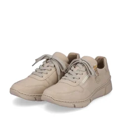 Rieker Women'S Sneaker Low Cream Beige