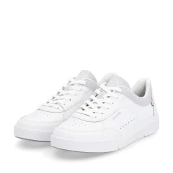 Rieker Women'S Sneaker Low Quartz-White Light-Grey