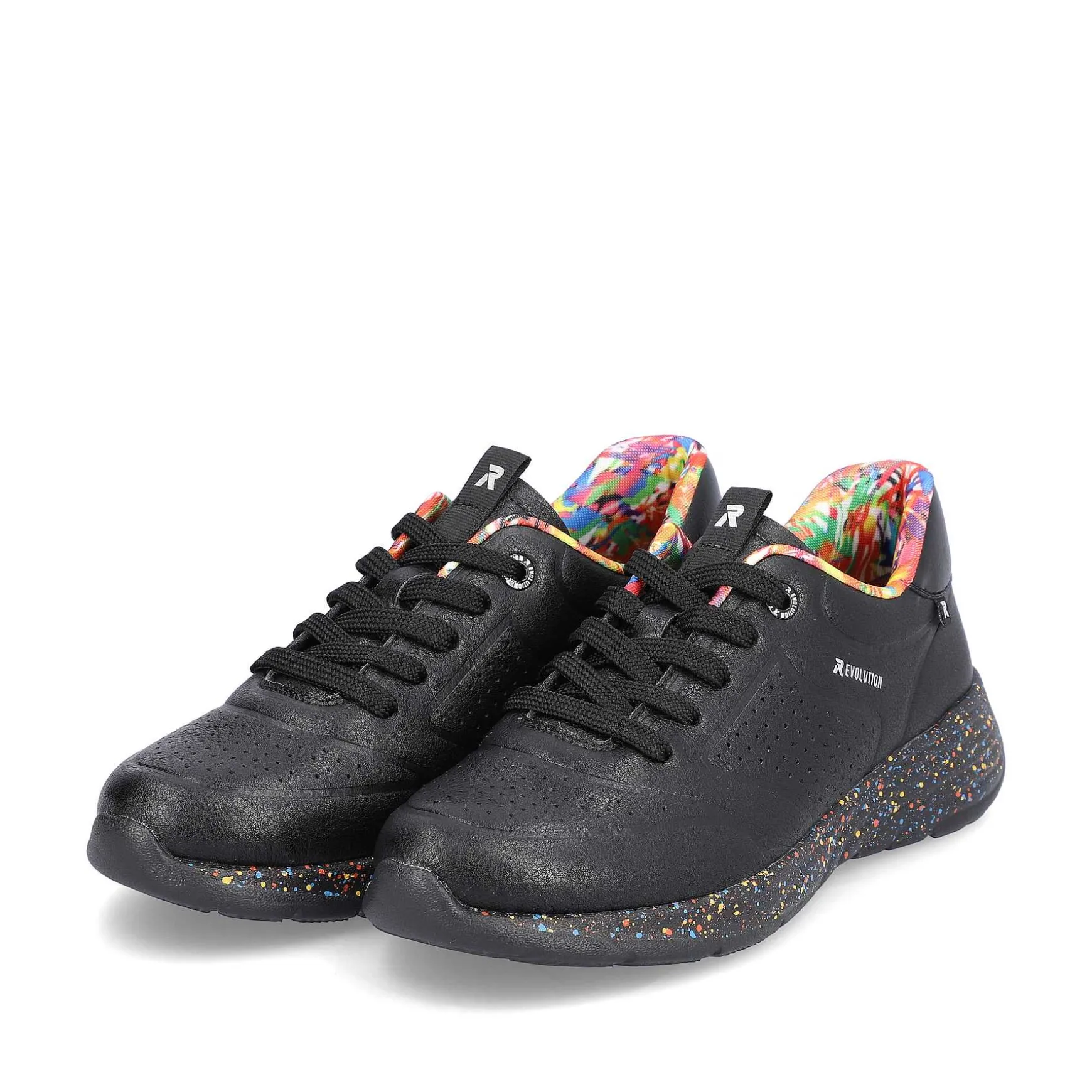 Rieker Women'S Sneaker Low Urban-Black Rainbow