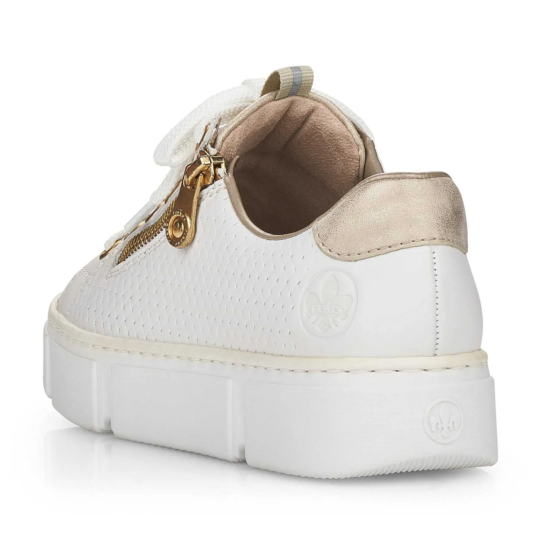 Rieker Women'S Sneaker Low Pearl White