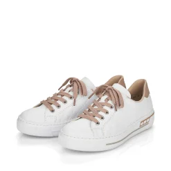 Rieker Women'S Sneaker Low Pearl White