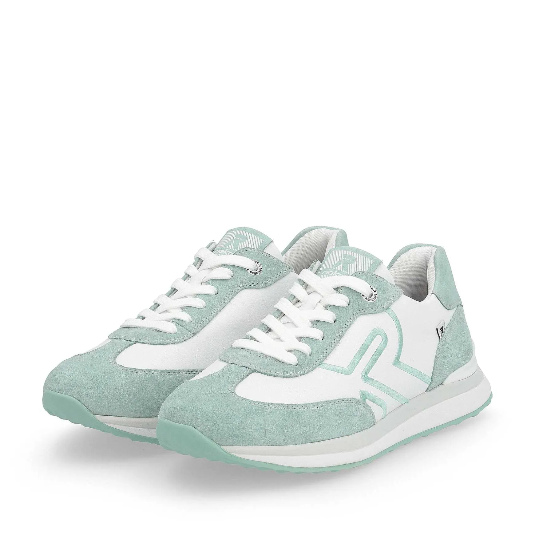 Rieker Women'S Sneaker Low Frost-White Aquamarine