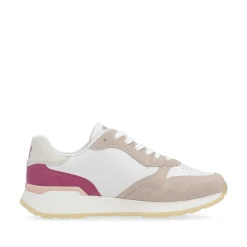Rieker Women'S Sneaker Low Light Beige Fuchsia Apricot
