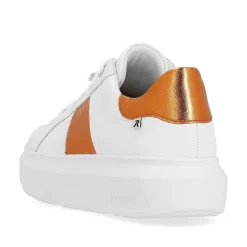 Rieker Women'S Sneaker Low Pearl-White Copper-Metallic