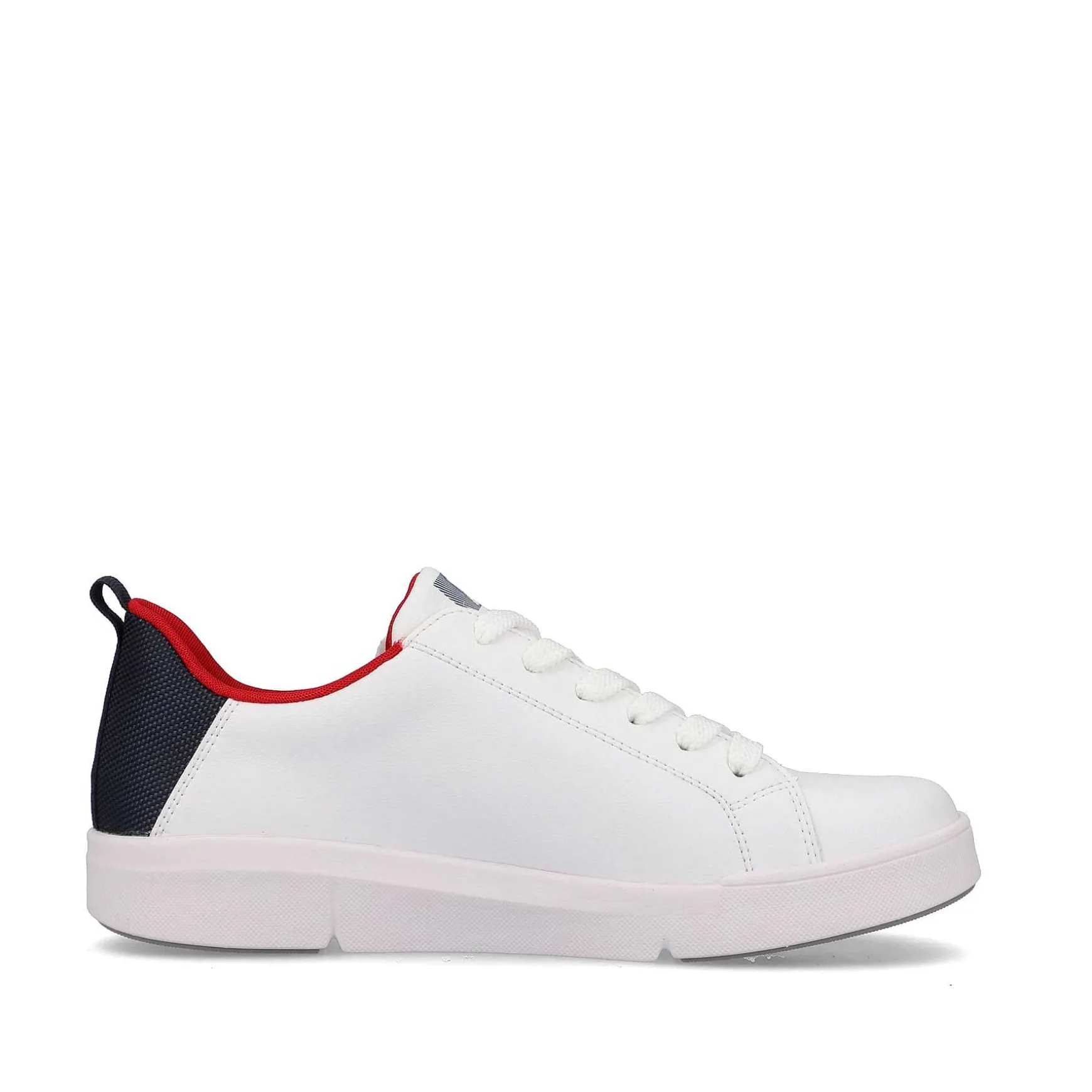 Rieker Women'S Sneaker Low Snow-White True-Red