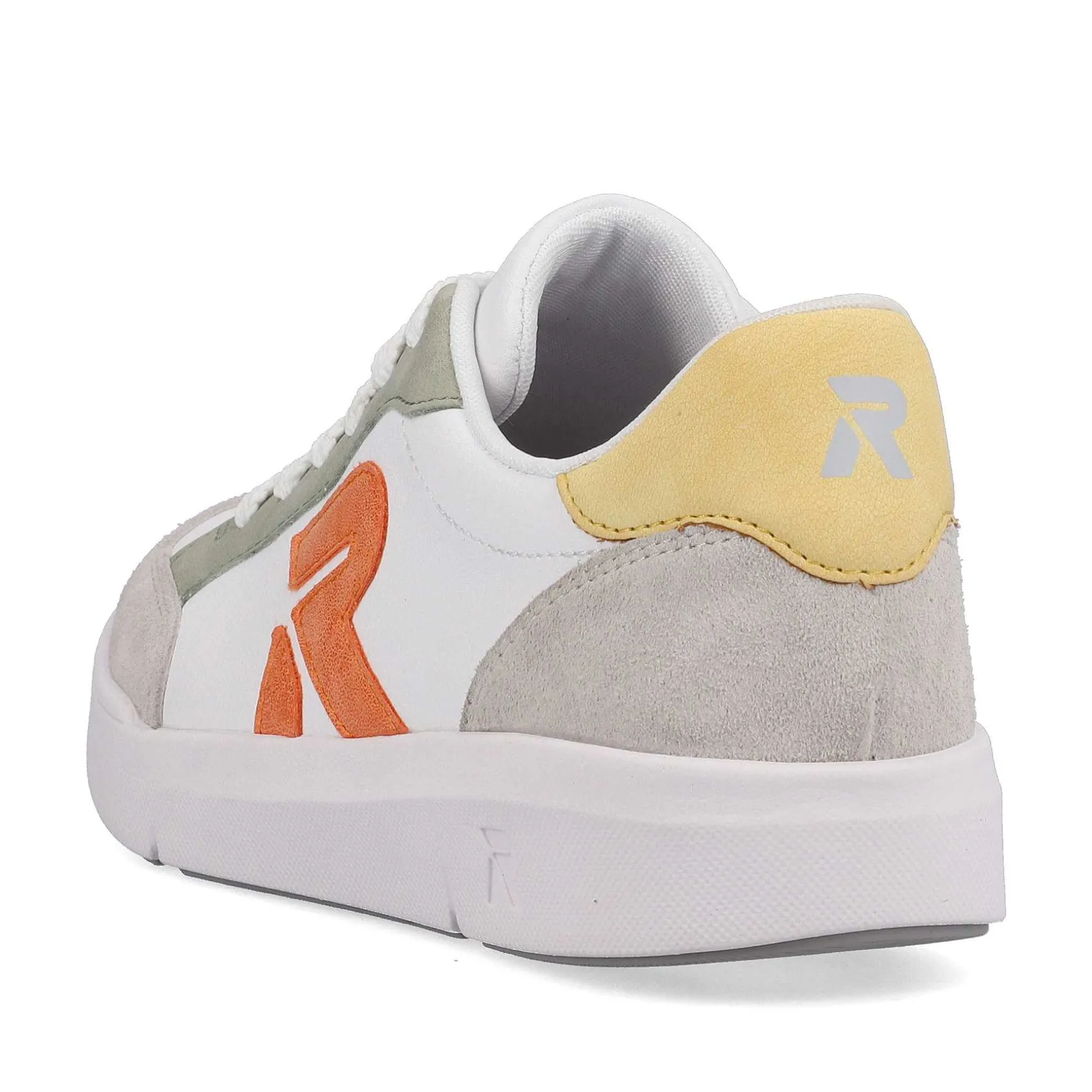 Rieker Women'S Sneaker Low Swan-White Arctic-Grey
