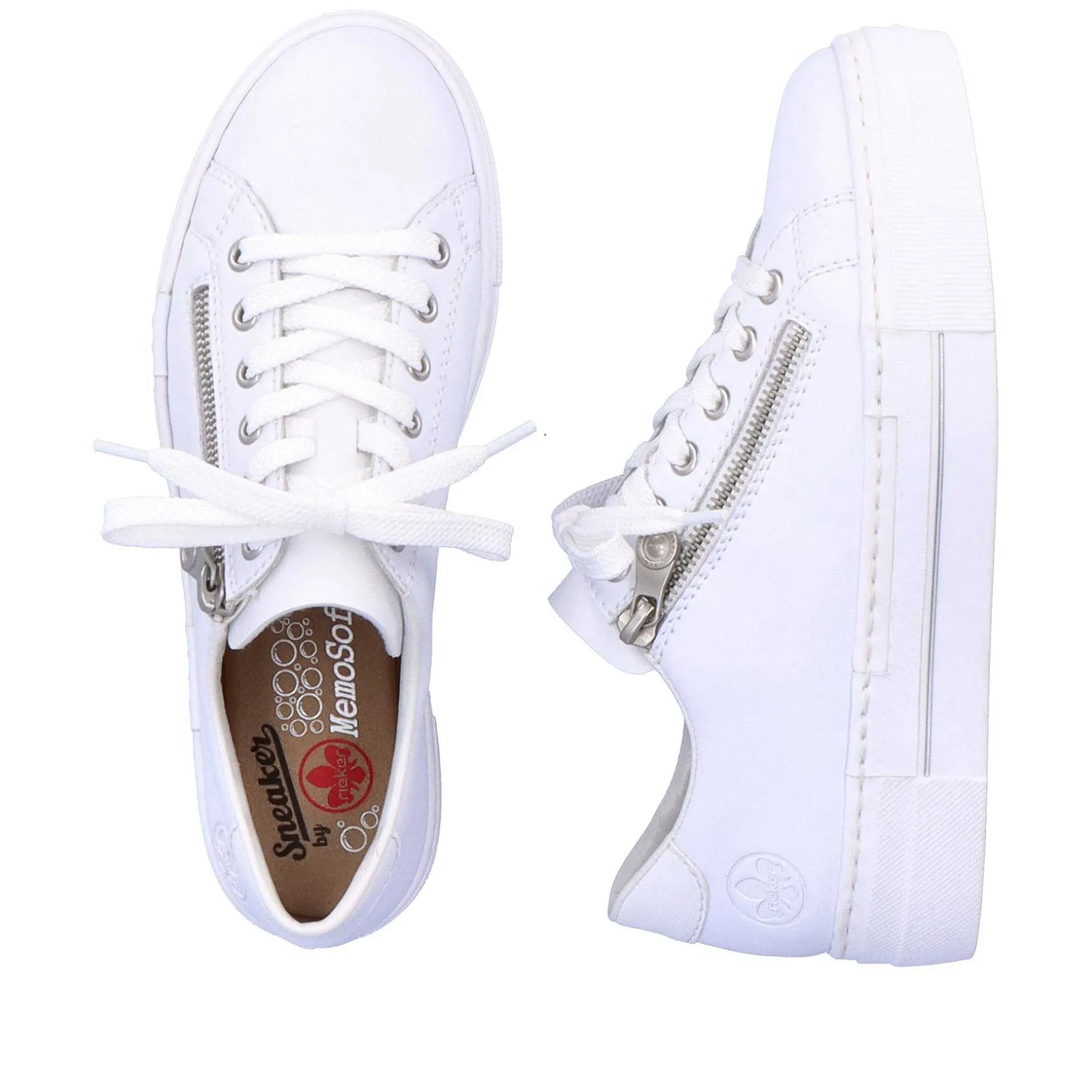Rieker Women'S Sneaker Low Pure White