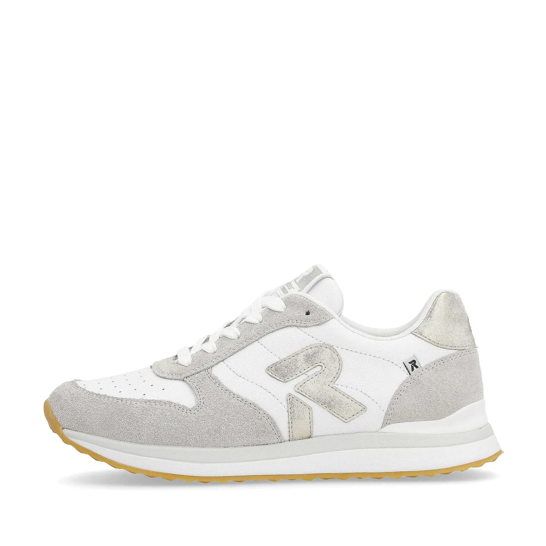 Rieker Women'S Sneaker Low Pearl-White Clay-Beige