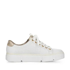 Rieker Women'S Sneaker Low Pearl White