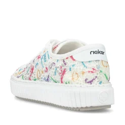 Rieker Women'S Sneaker Low Multi-Snow White