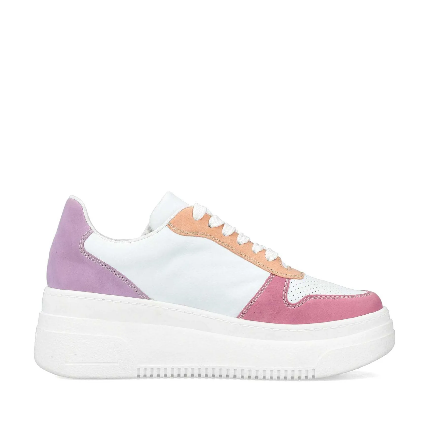 Rieker Women'S Sneaker Low Ice White-Multicolored