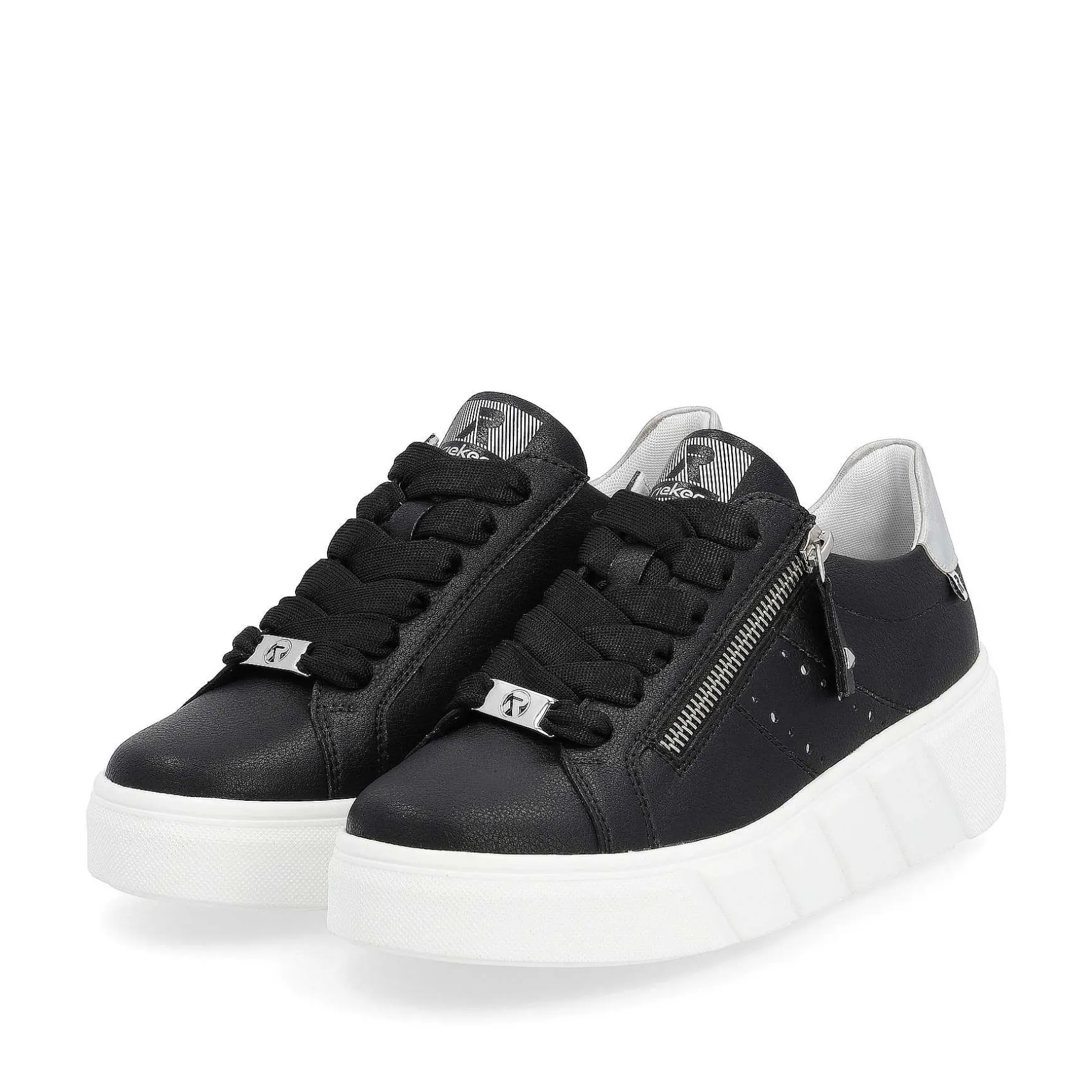 Rieker Women'S Sneaker Low Diamond Black