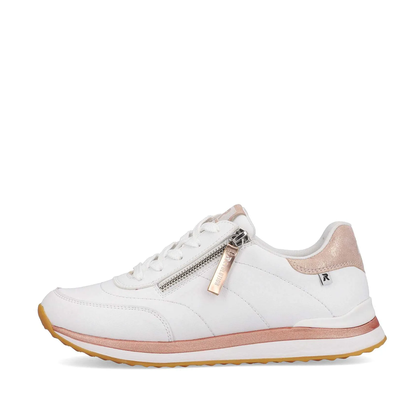 Rieker Women'S Sneaker Low Swan-White Rose