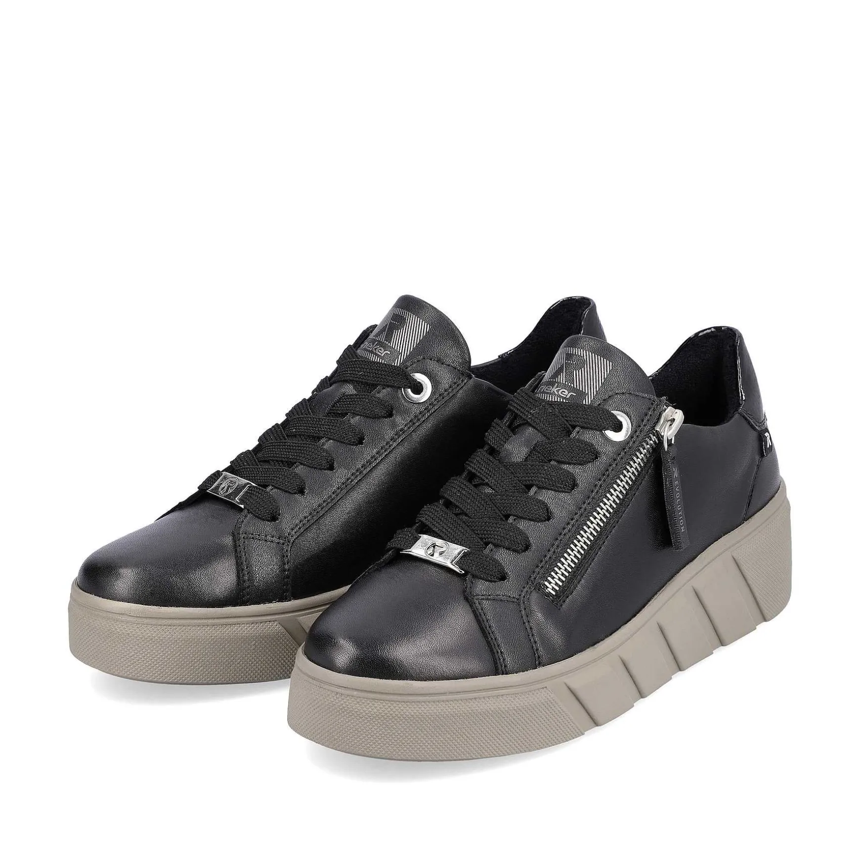 Rieker Women'S Sneaker Low Urban Black