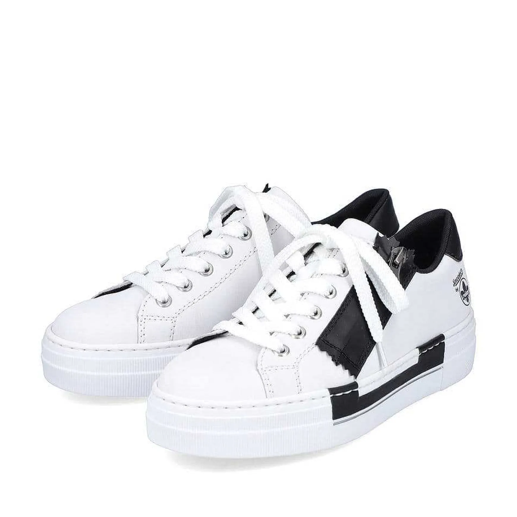 Rieker Women'S Sneaker Low Lily White-Night Black
