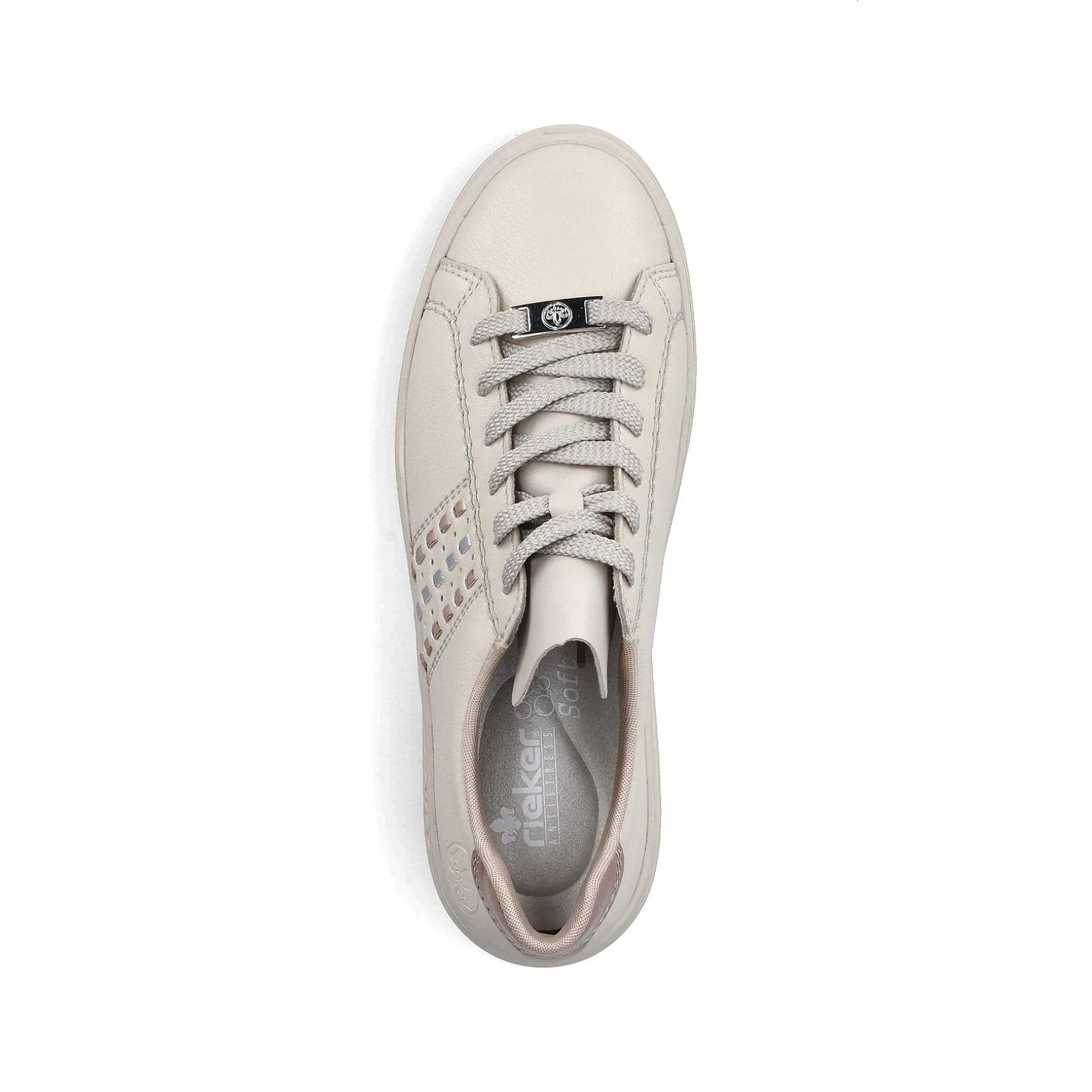 Rieker Women'S Sneaker Low Light Beige