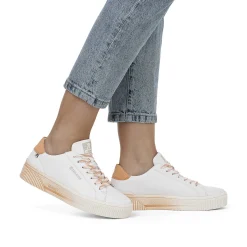Rieker Women'S Sneaker Low Crystal-White Apricot