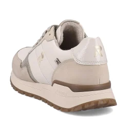 Rieker Women'S Sneaker Low Cream-Beige Snow