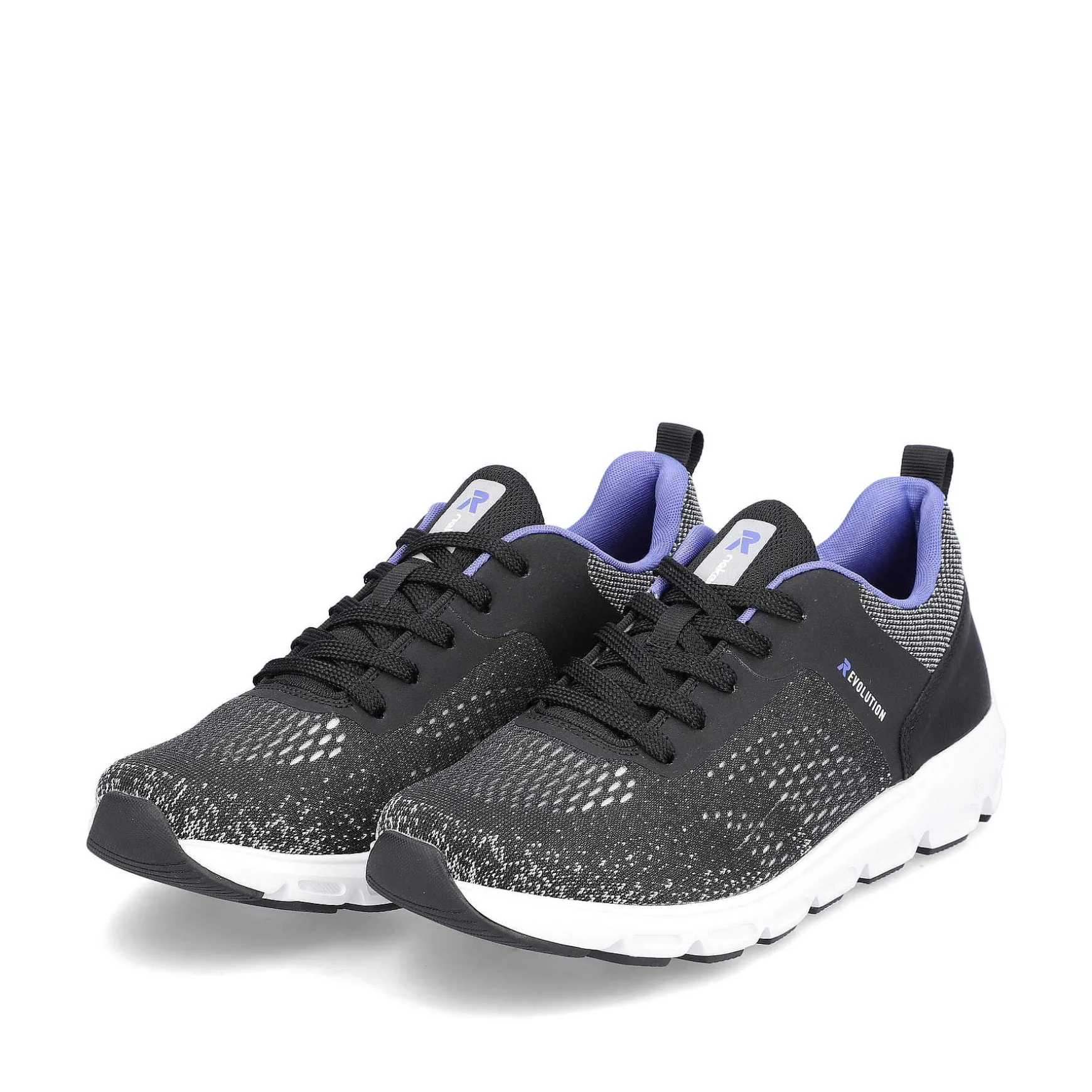 Rieker Women'S Sneaker Low Steel Black
