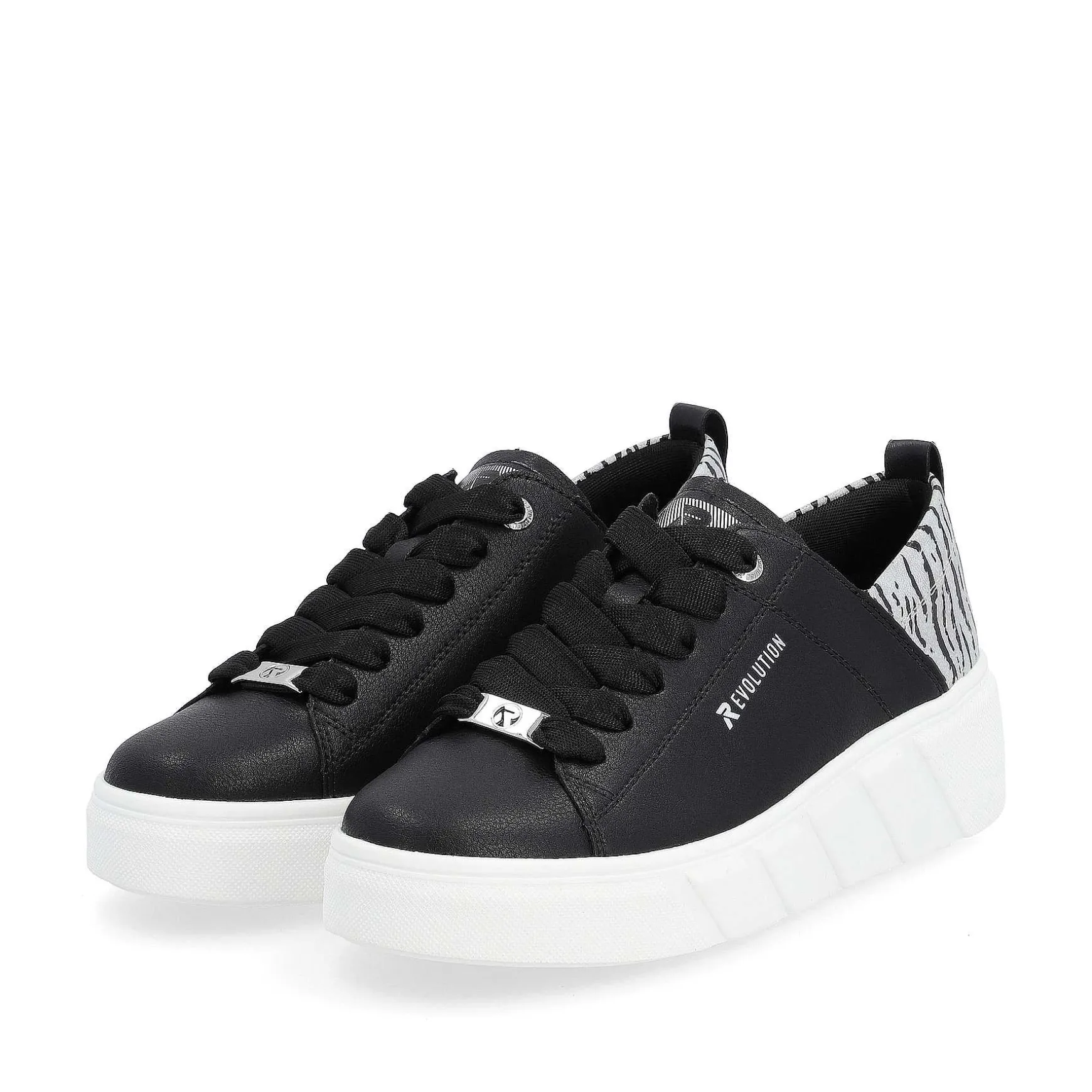 Rieker Women'S Sneaker Low Diamond Black