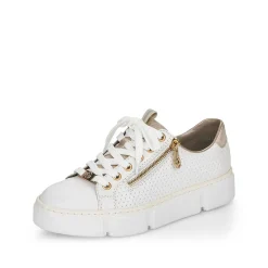 Rieker Women'S Sneaker Low Pearl White