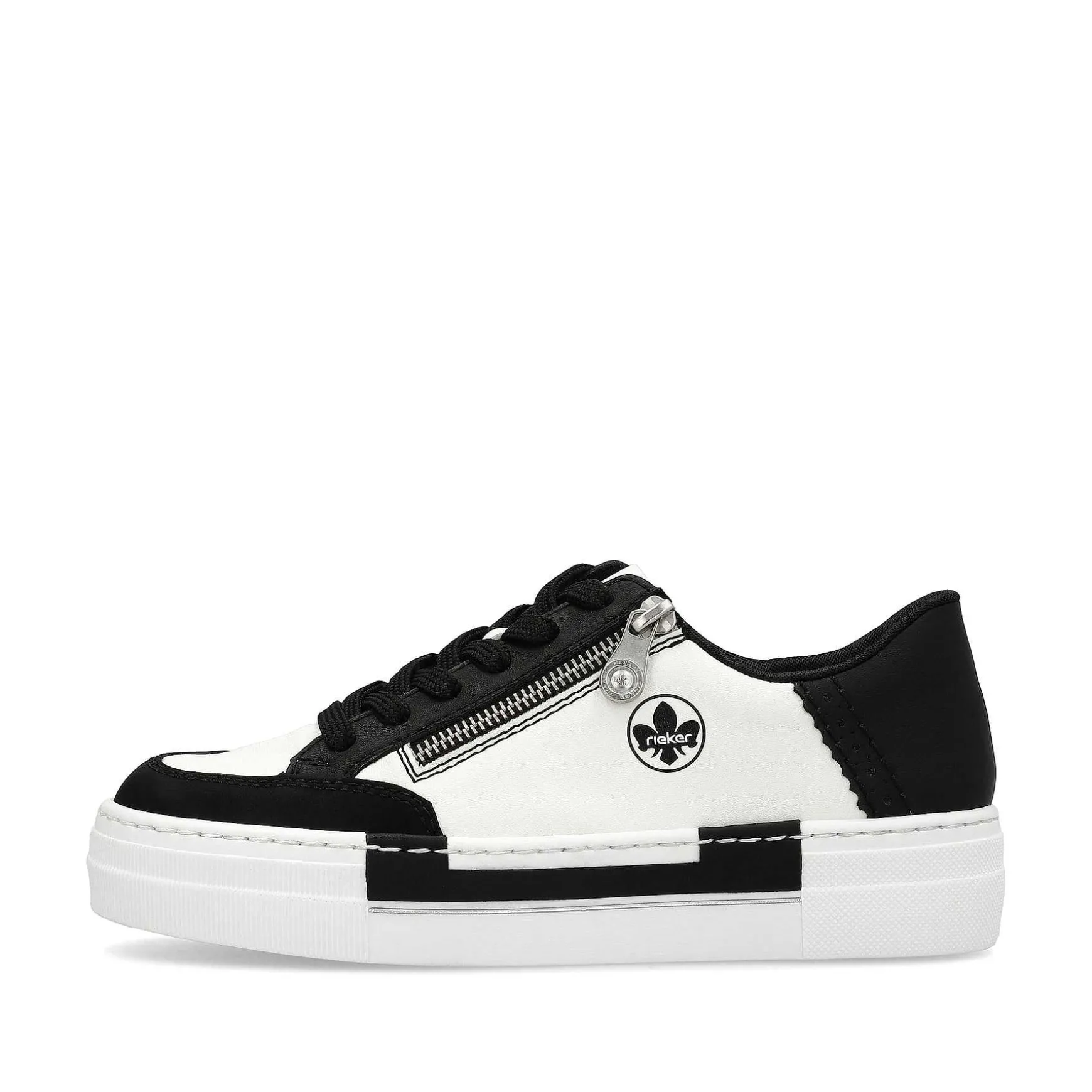 Rieker Women'S Sneaker Low Crystal White-Deep Black