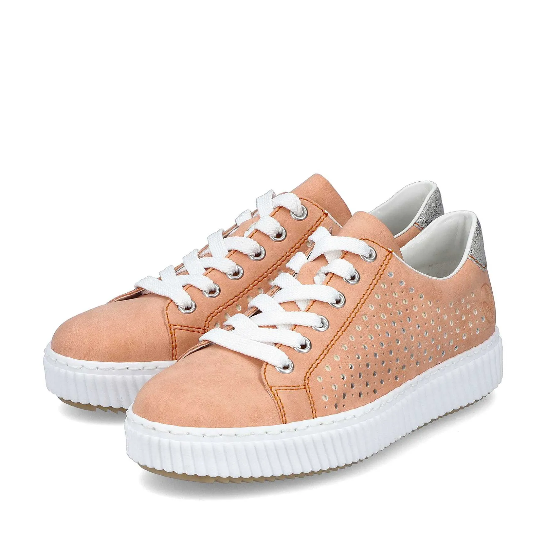 Rieker Women'S Sneaker Low Pastel Orange