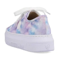 Rieker Women'S Sneaker Low Multi-Crystal White