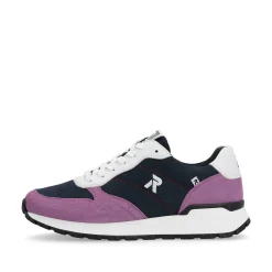 Rieker Women'S Sneaker Low Atlantic-Blue Violet