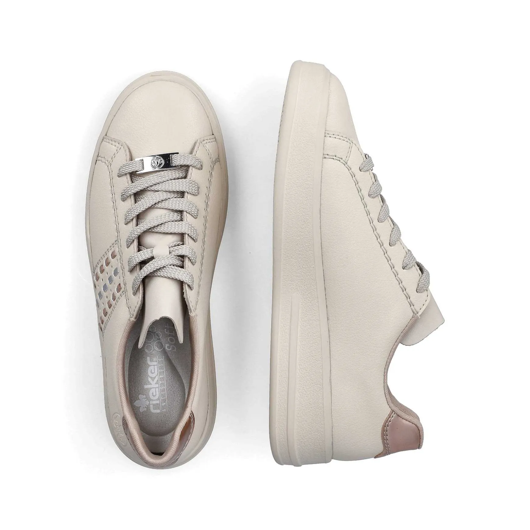 Rieker Women'S Sneaker Low Light Beige