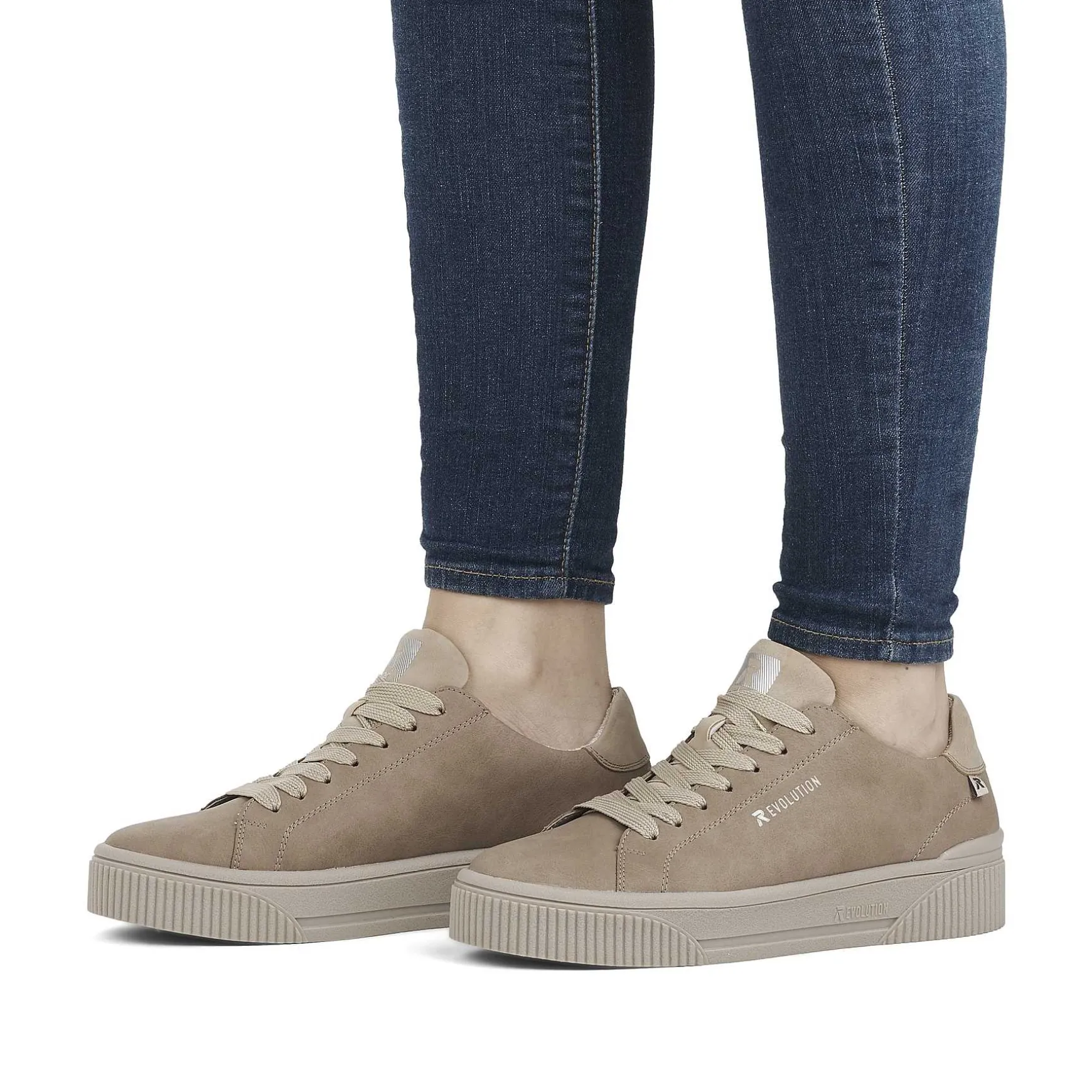 Rieker Women'S Sneaker Low Beige Brown