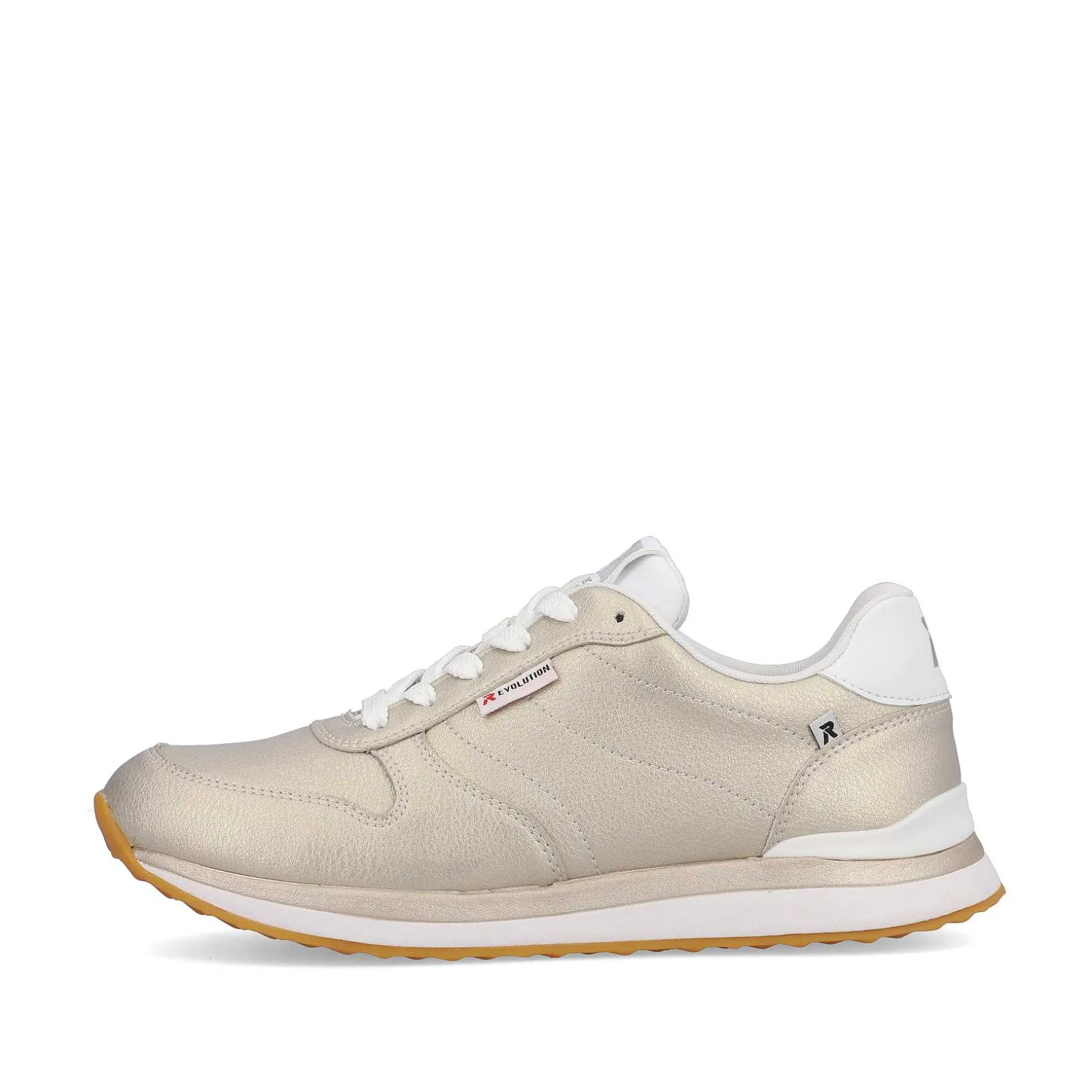 Rieker Women'S Sneaker Low Champagne Metallic