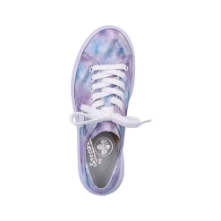Rieker Women'S Sneaker Low Multi-Crystal White