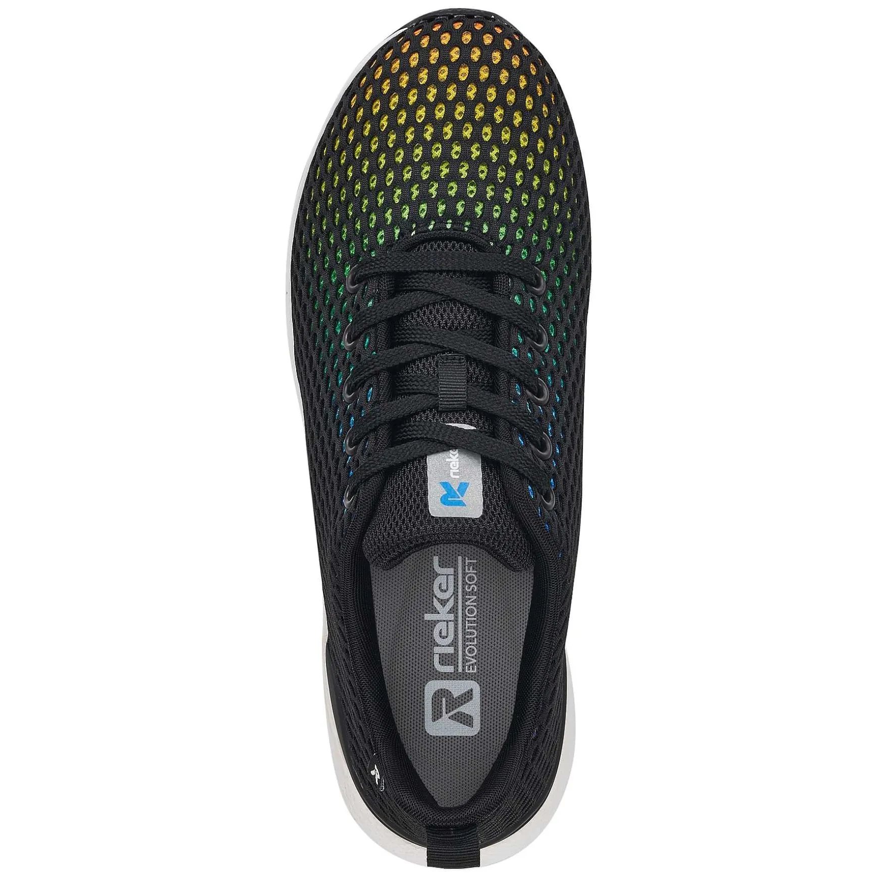 Rieker Women'S Sneaker Low Deep Black Rainbow