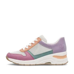 Rieker Women'S Sneaker Low Beige-Multicolored