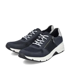Rieker Women'S Sneaker Low Steel Blue