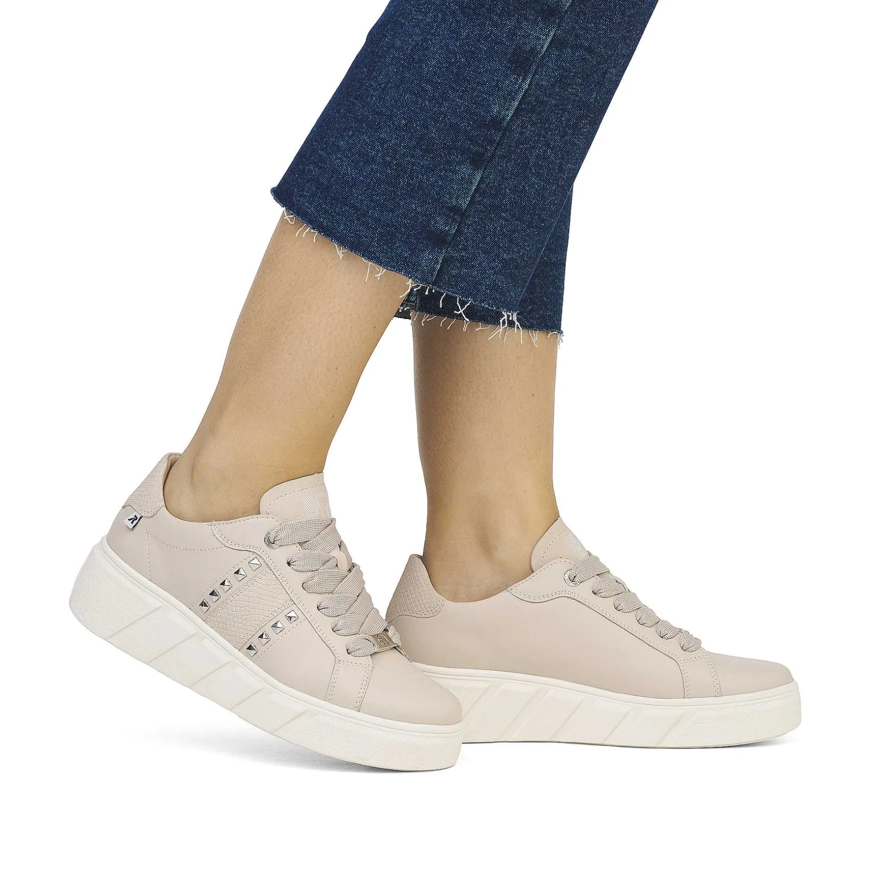 Rieker Women'S Sneaker Low Champagne