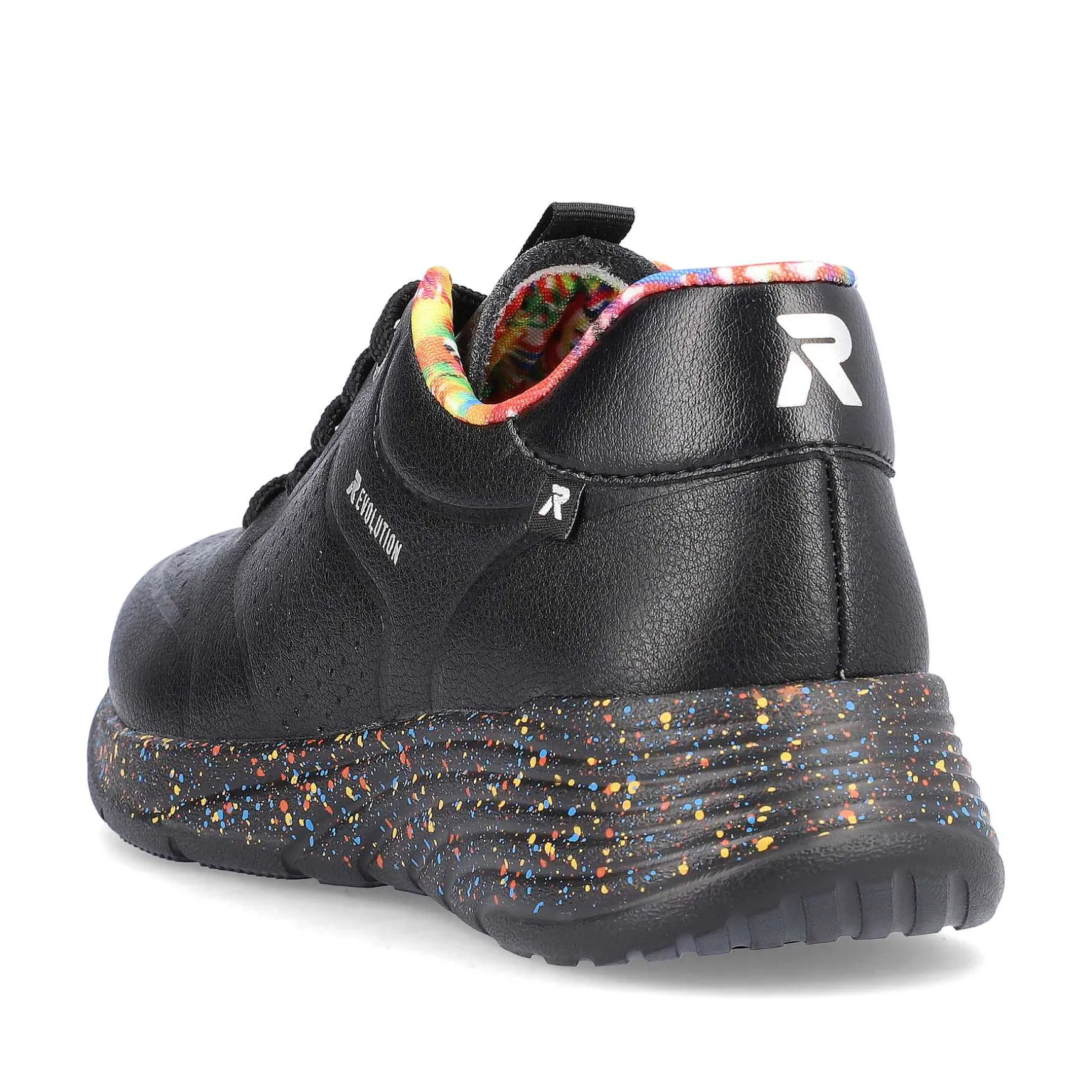 Rieker Women'S Sneaker Low Urban-Black Rainbow