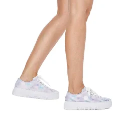 Rieker Women'S Sneaker Low Multi-Crystal White