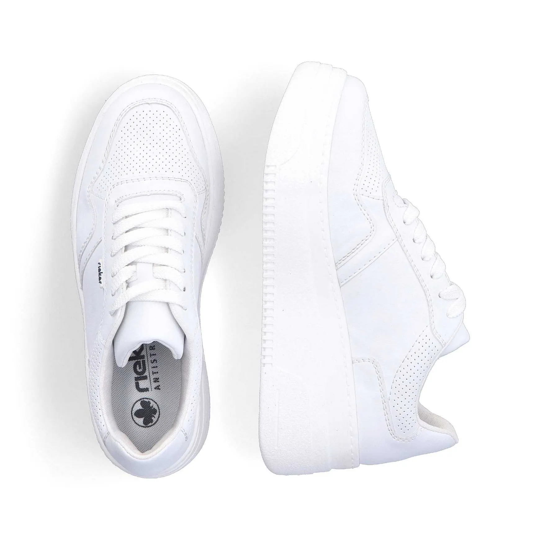 Rieker Women'S Sneaker Low Crystal White