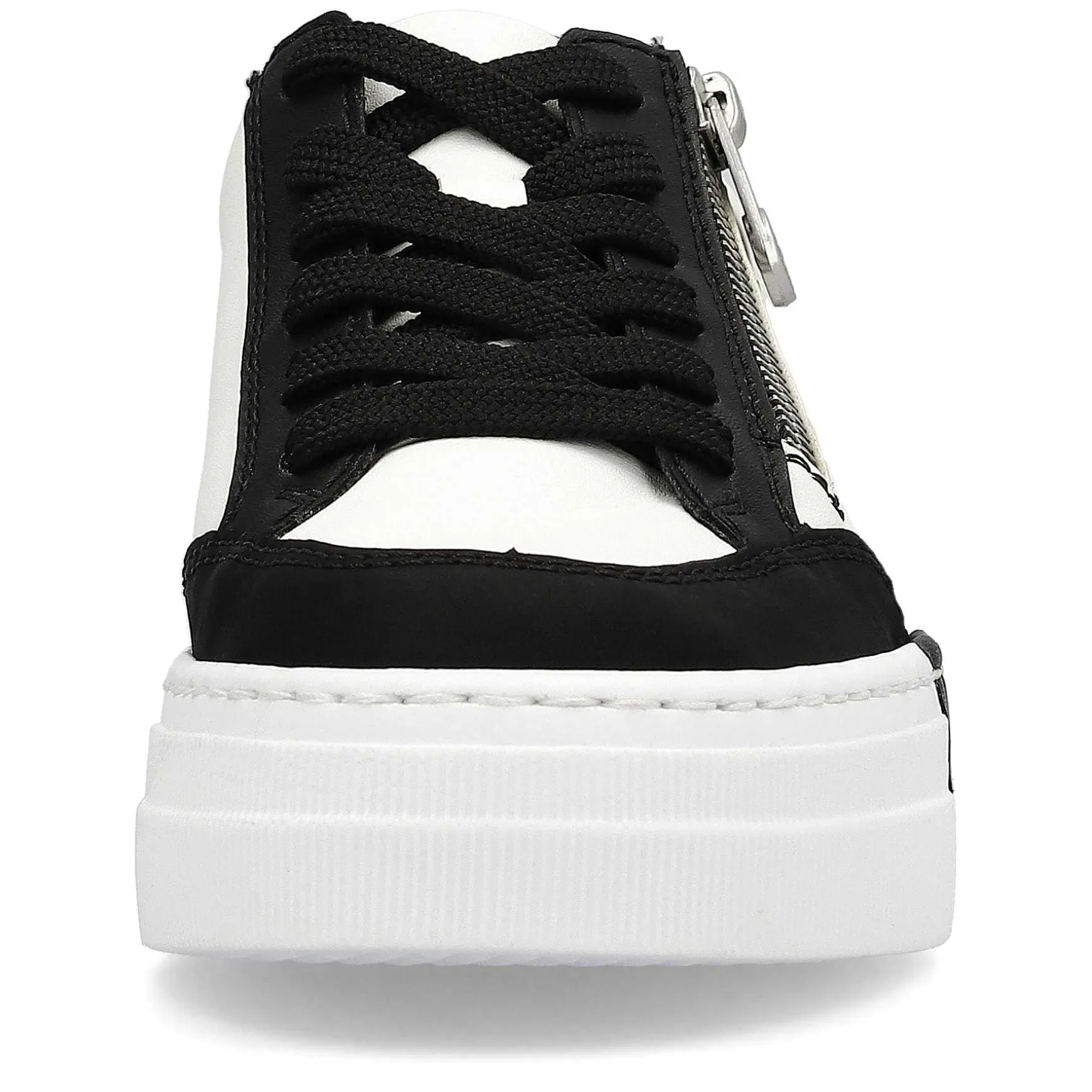Rieker Women'S Sneaker Low Crystal White-Deep Black