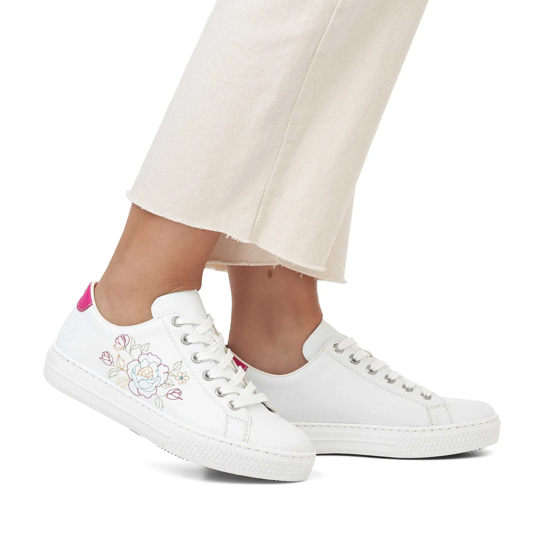 Rieker Women'S Sneaker Low Crystal White
