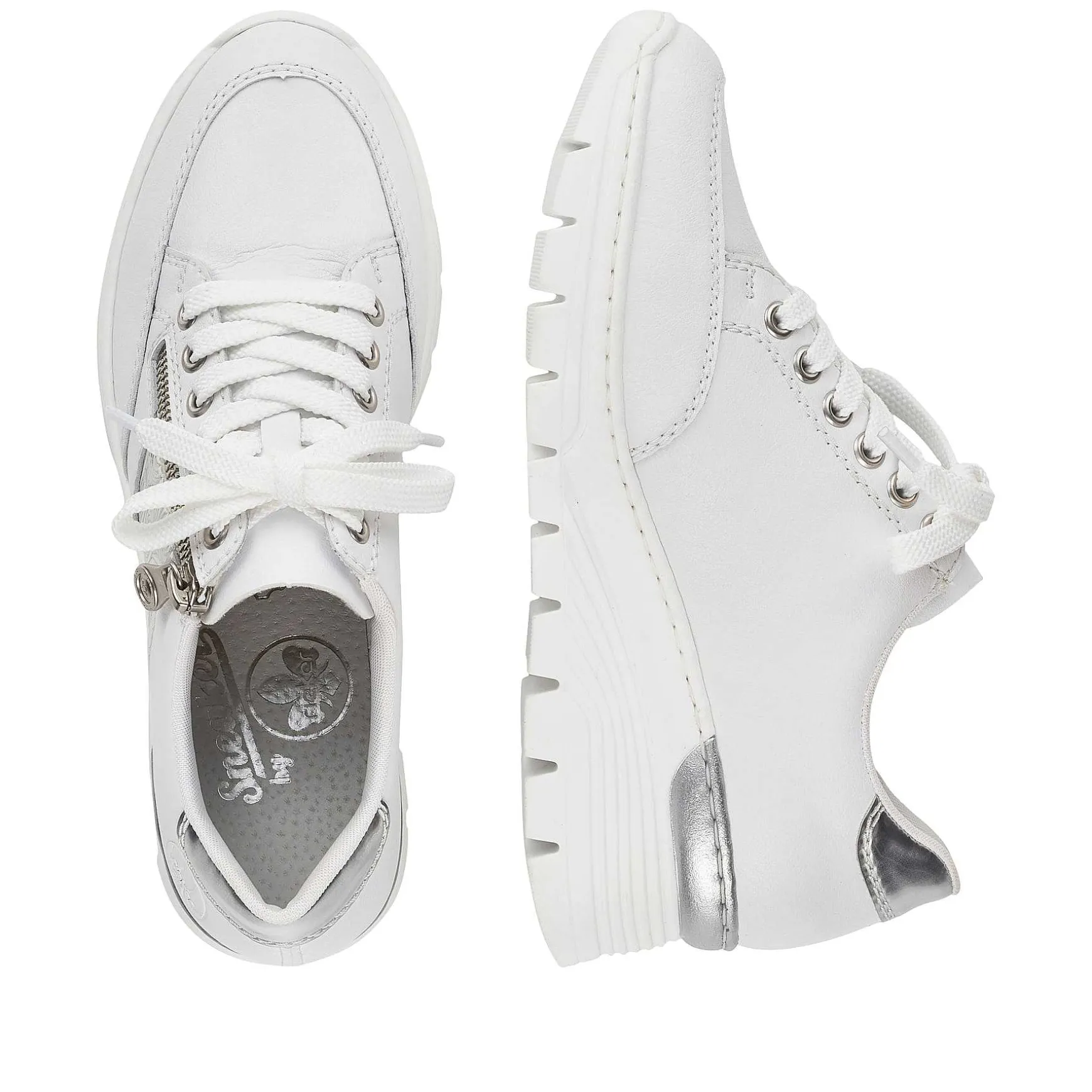 Rieker Women'S Sneaker Low Pure White