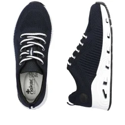 Rieker Women'S Sneaker Low Steel Blue