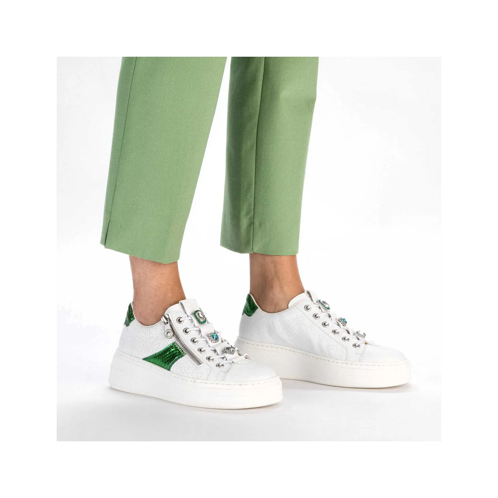 Rieker Women'S Sneaker Low Ice White