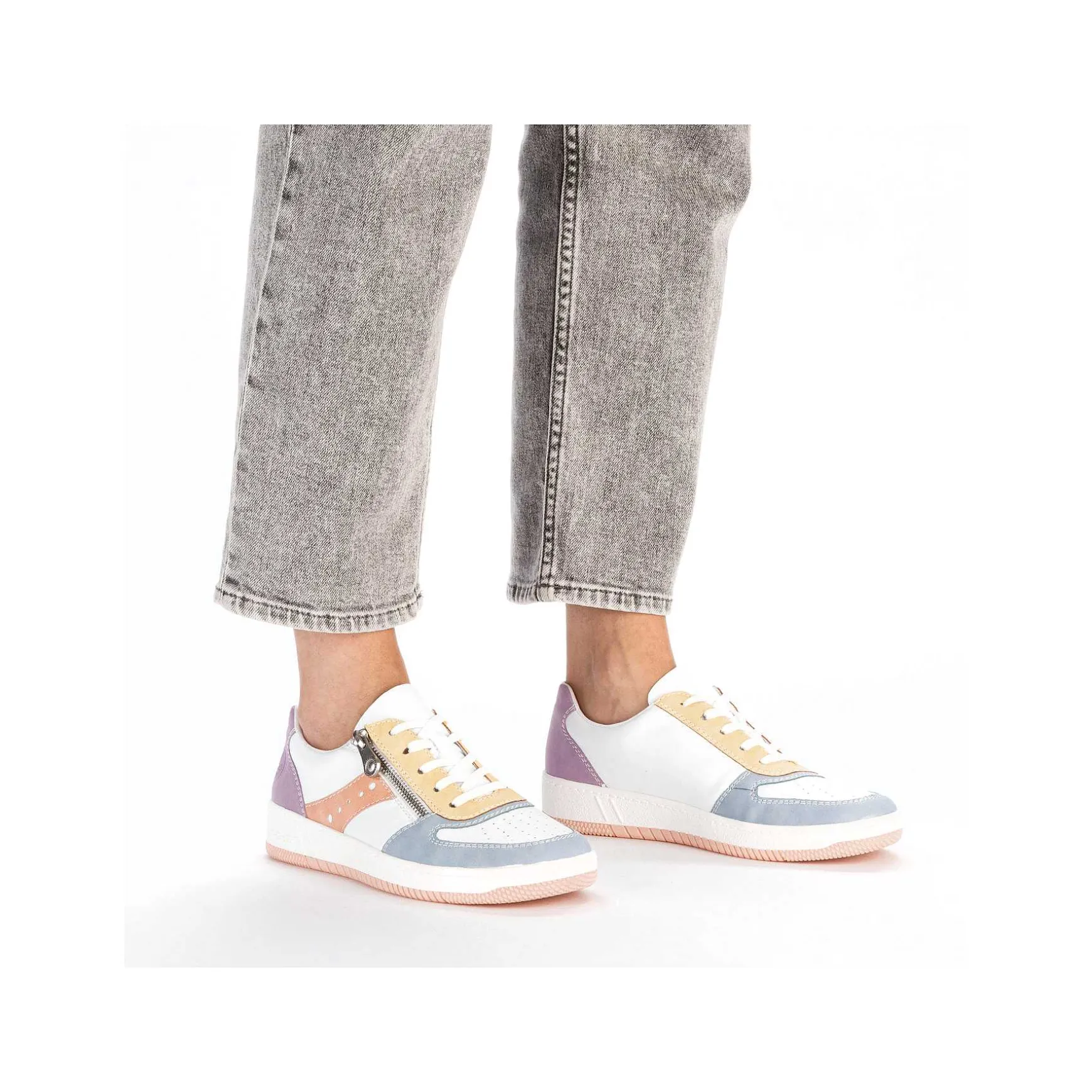 Rieker Women'S Sneaker Low White-Colorful