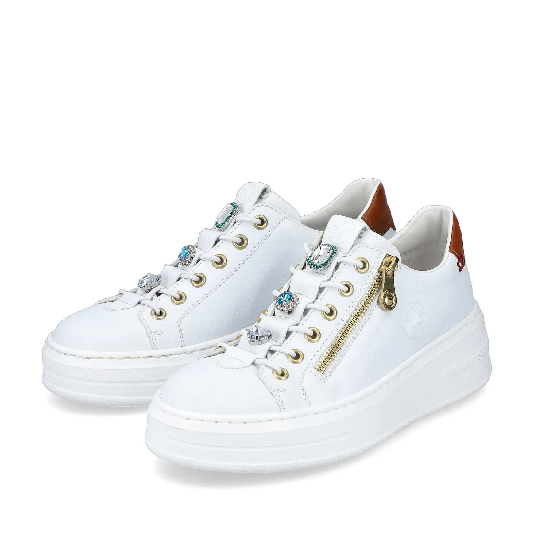 Rieker Women'S Sneaker Low Snow White