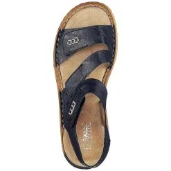 Rieker Women'S Strappy Sandals Pacific Blue