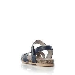 Rieker Women'S Strappy Sandals Pacific Blue